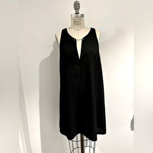 Aakaa Mini black dress with stunning neckline detail